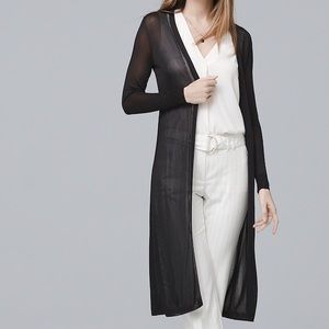 White House Black Market Sheen Midi Coverup Small